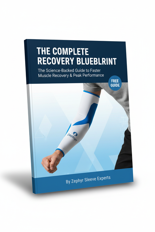 Book titled 'The Complete Recovery Blueprint' by Zephyr Sleeve Experts on a white background